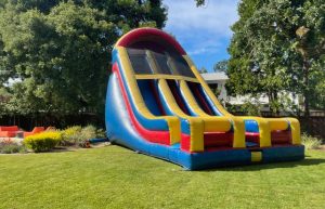 inflatable dual lane slides